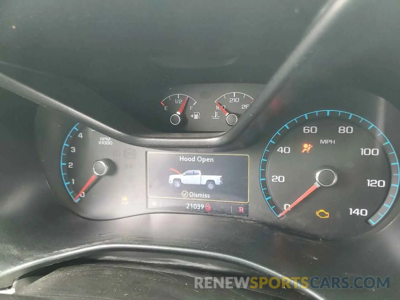 9 Фотография поврежденного автомобиля 1GCHSCEA3K1132389 CHEVROLET COLORADO 2019