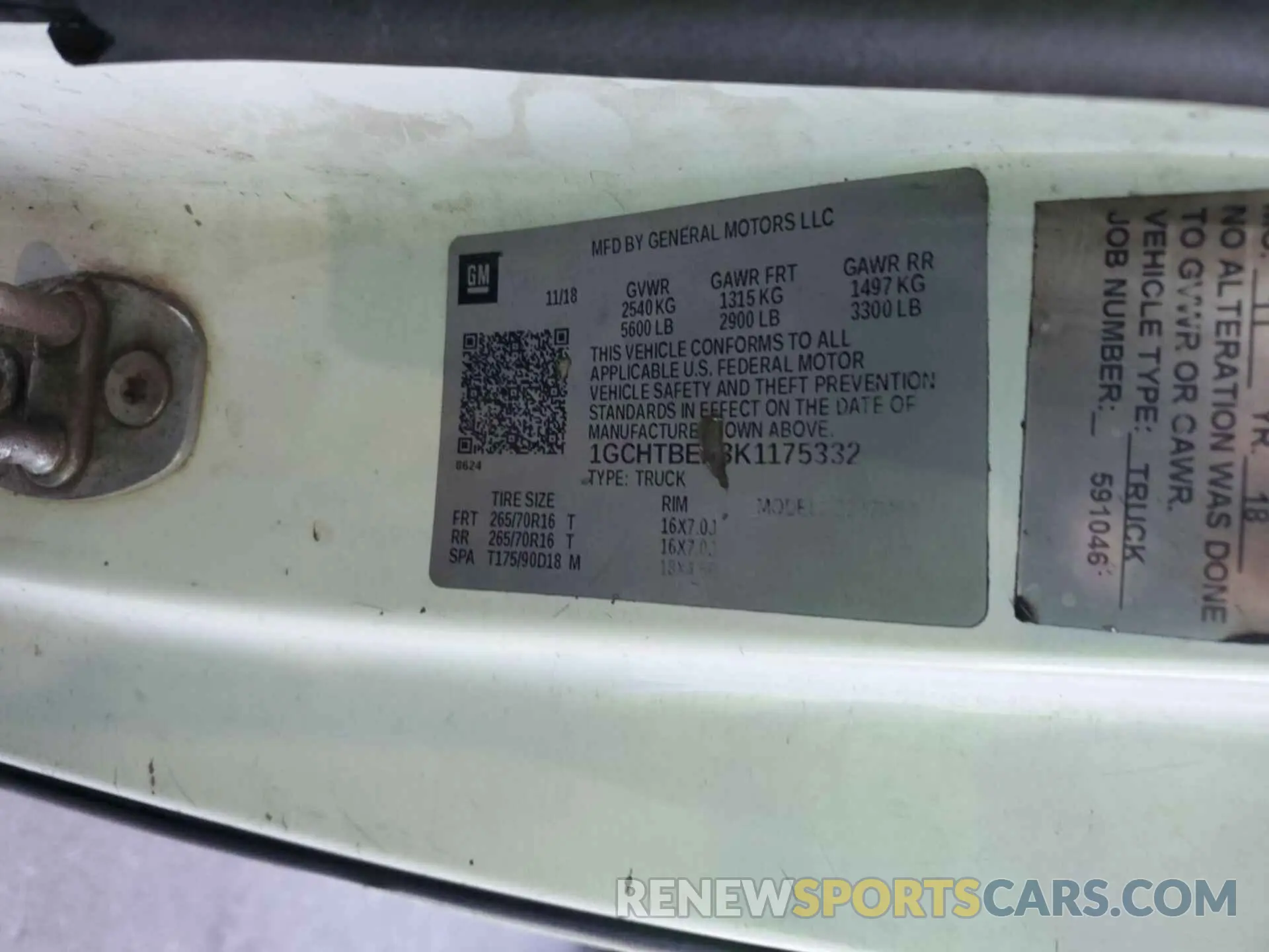 6 Photograph of a damaged car 1GCHTBEA3K1175332 CHEVROLET COLORADO 2019