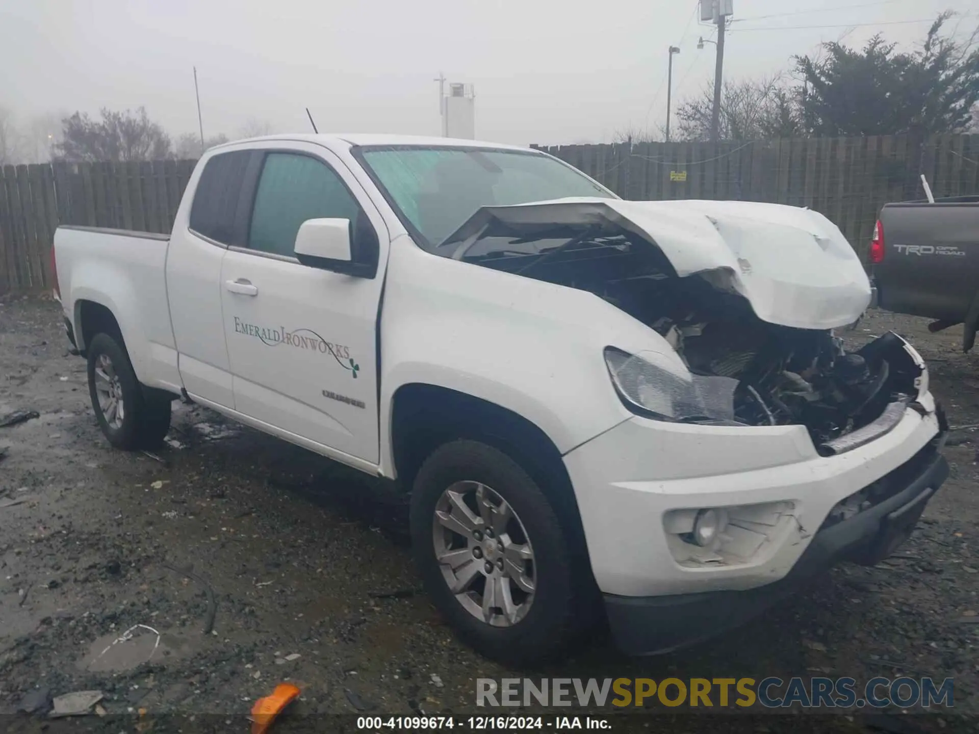 1 Photograph of a damaged car 1GCHTCEN6K1140471 CHEVROLET COLORADO 2019