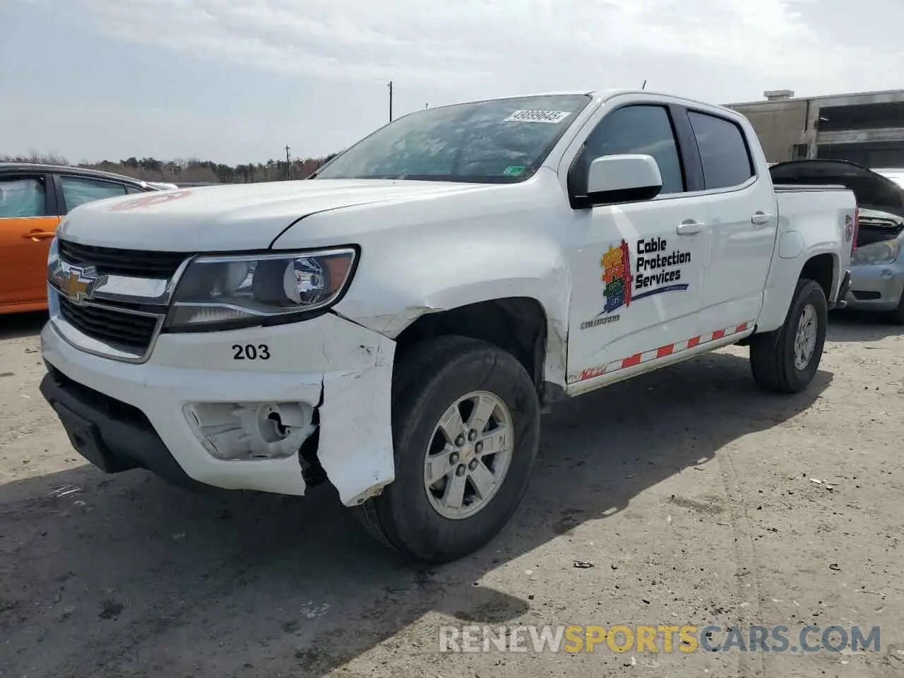 1 Фотография поврежденного автомобиля 1GCGSBEN0L1175436 CHEVROLET COLORADO 2020