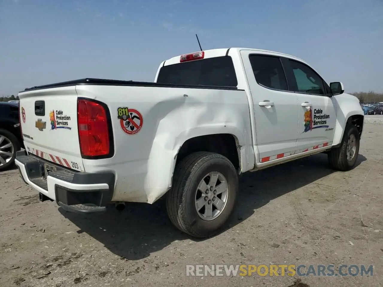 3 Фотография поврежденного автомобиля 1GCGSBEN0L1175436 CHEVROLET COLORADO 2020