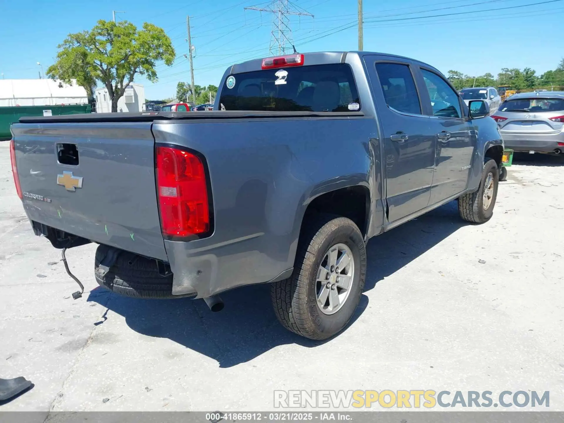 4 Фотография поврежденного автомобиля 1GCGSBEN5L1119170 CHEVROLET COLORADO 2020