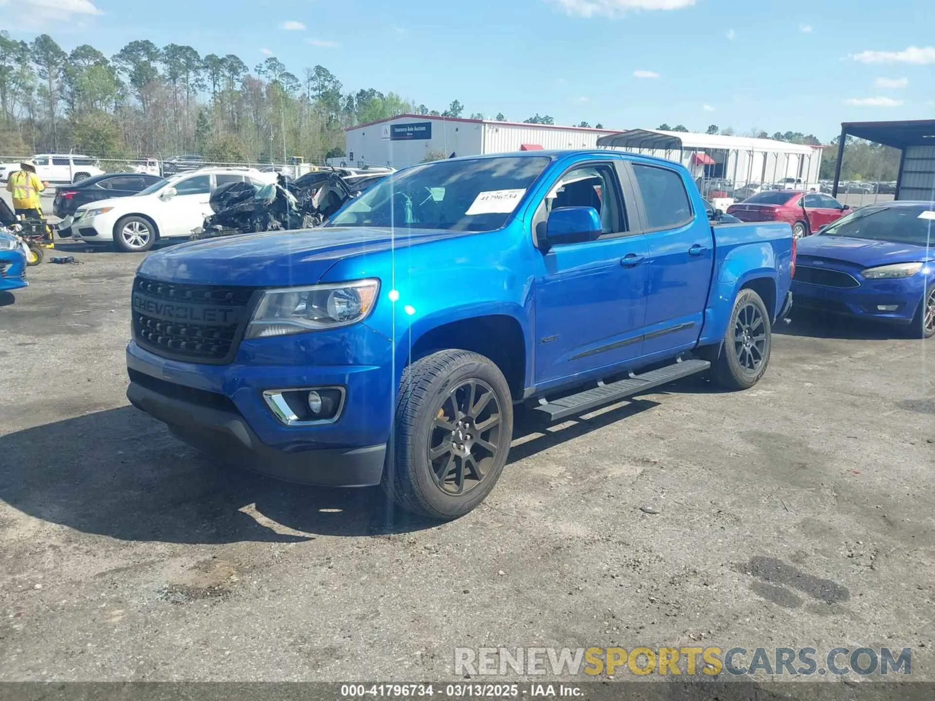 2 Photograph of a damaged car 1GCGSCEN3L1214610 CHEVROLET COLORADO 2020