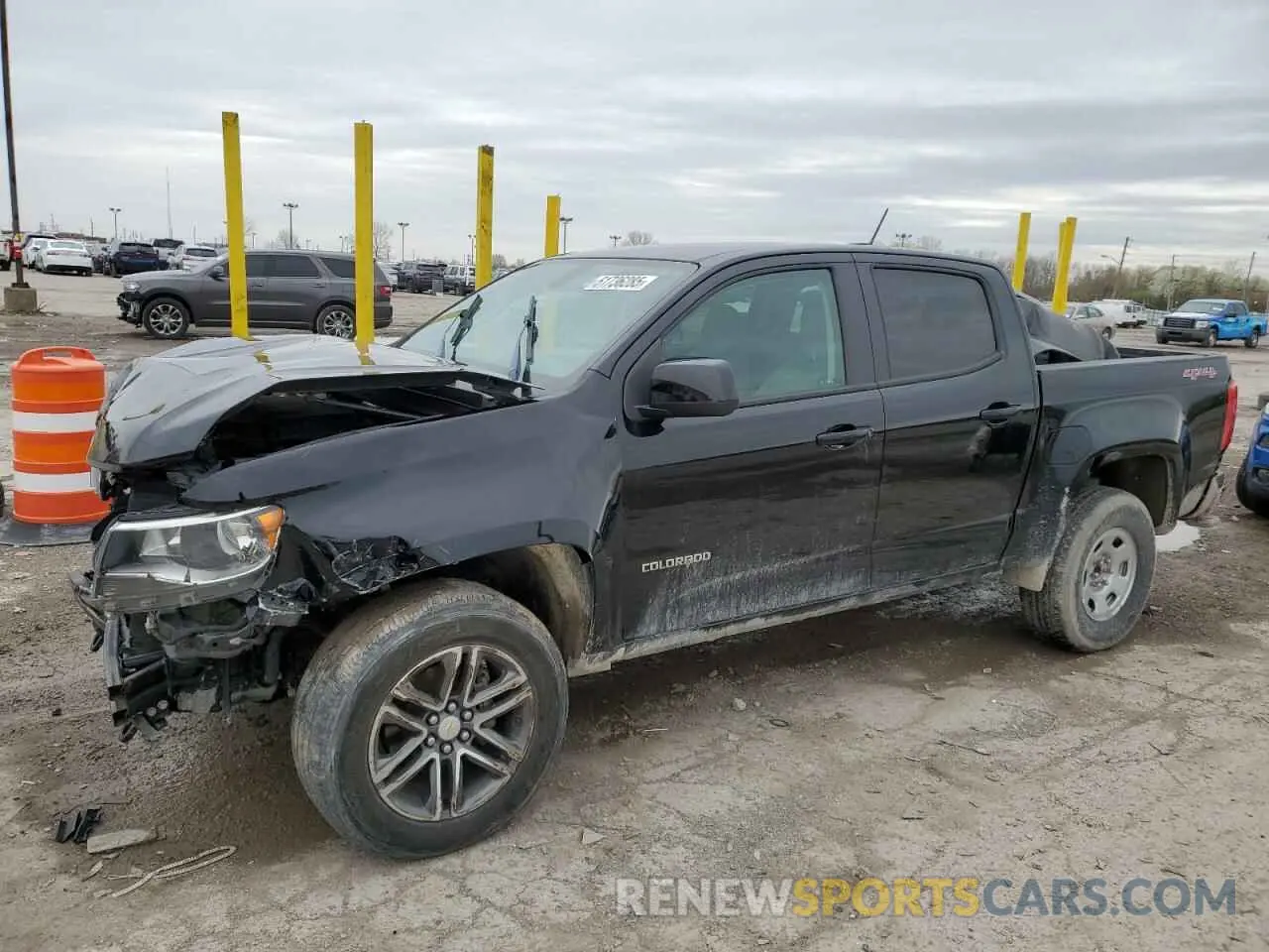 1 Photograph of a damaged car 1GCGTBEN1L1132804 CHEVROLET COLORADO 2020