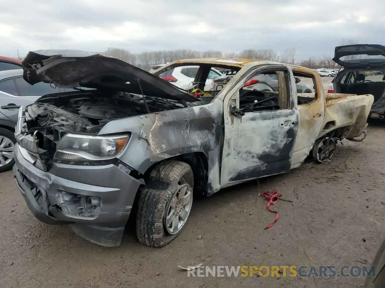 1 Photograph of a damaged car 1GCGTBEN4L1113616 CHEVROLET COLORADO 2020