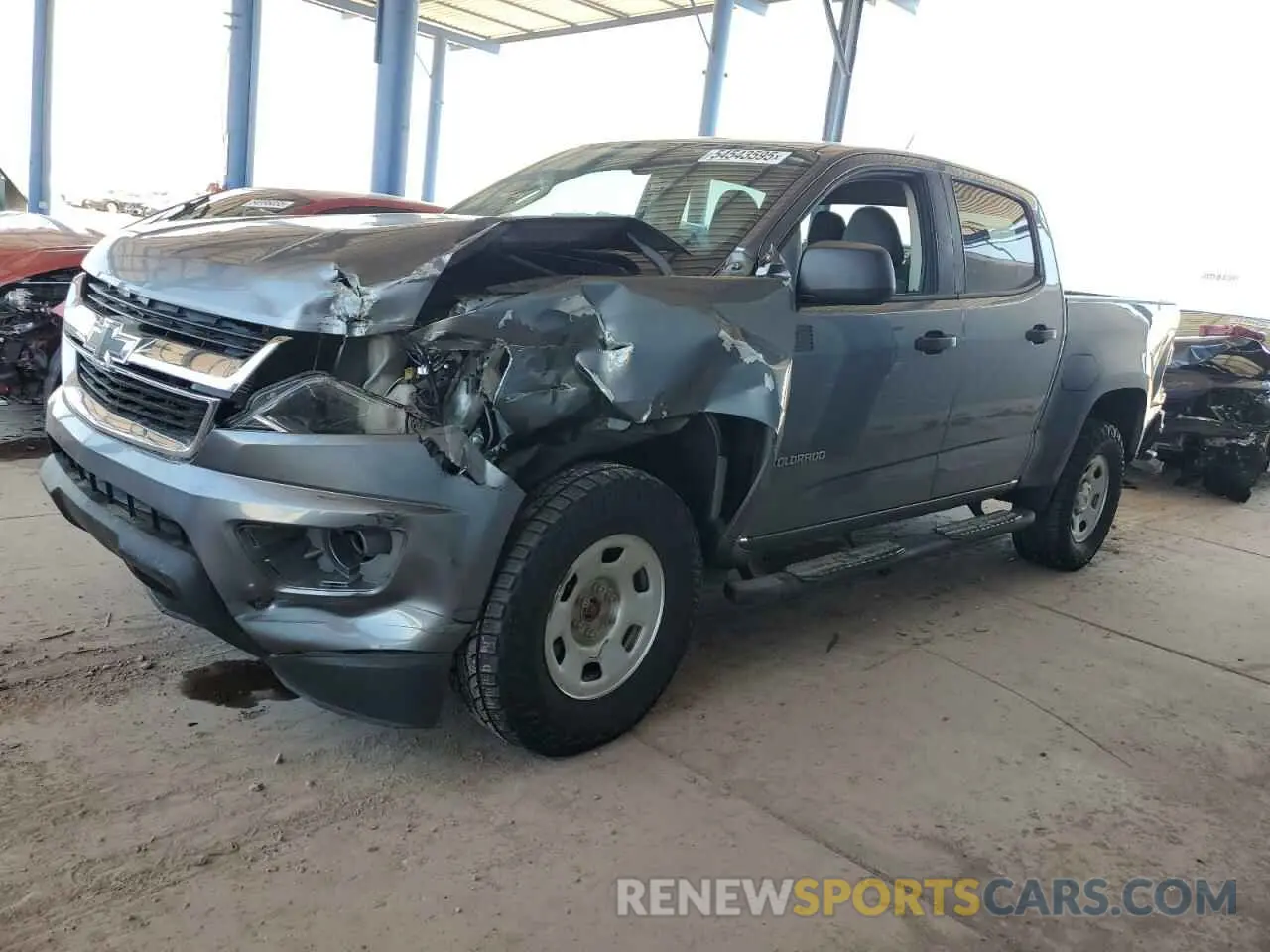 1 Photograph of a damaged car 1GCGTBEN6L1117067 CHEVROLET COLORADO 2020