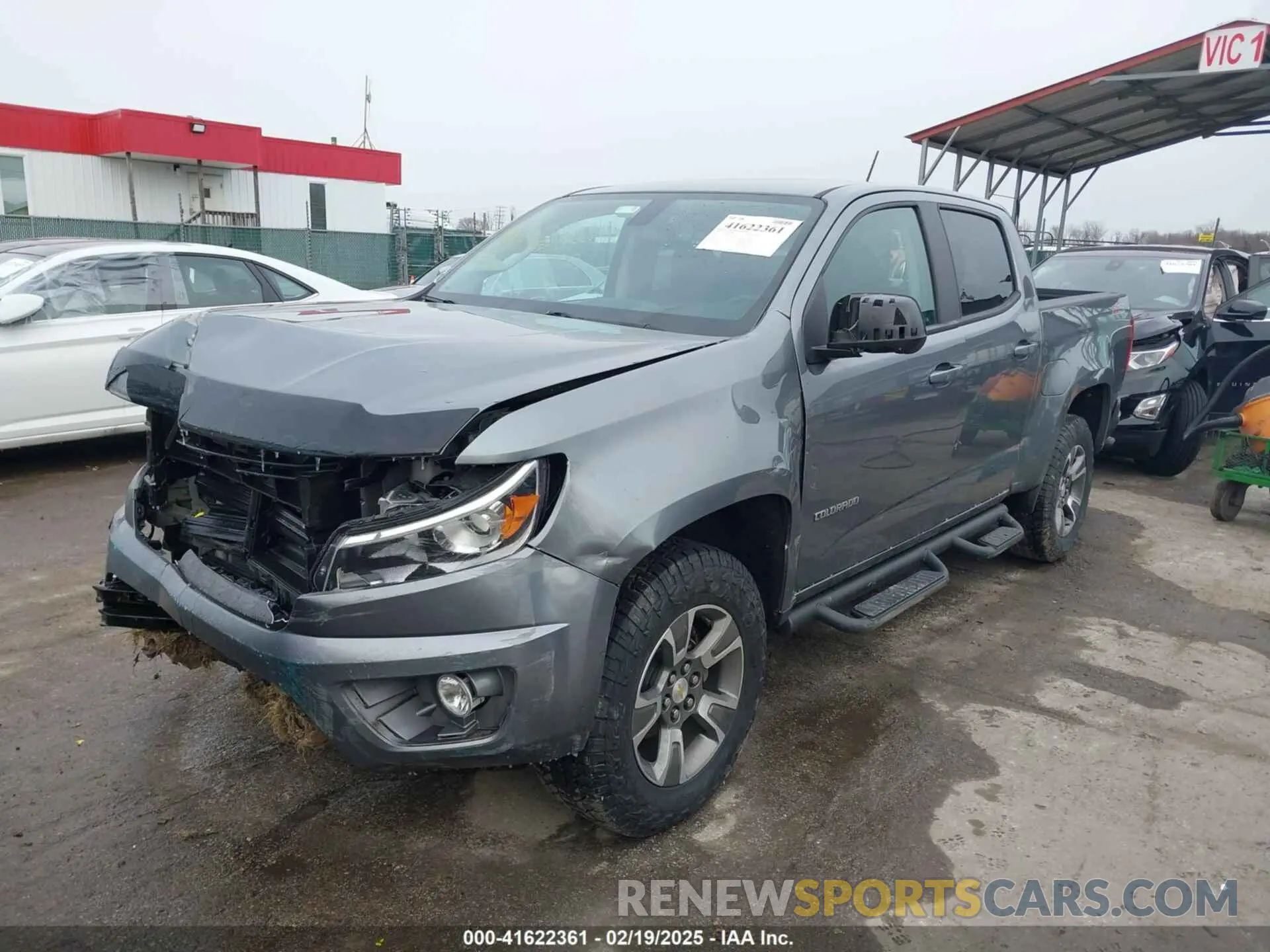2 Photograph of a damaged car 1GCGTDEN3L1154721 CHEVROLET COLORADO 2020