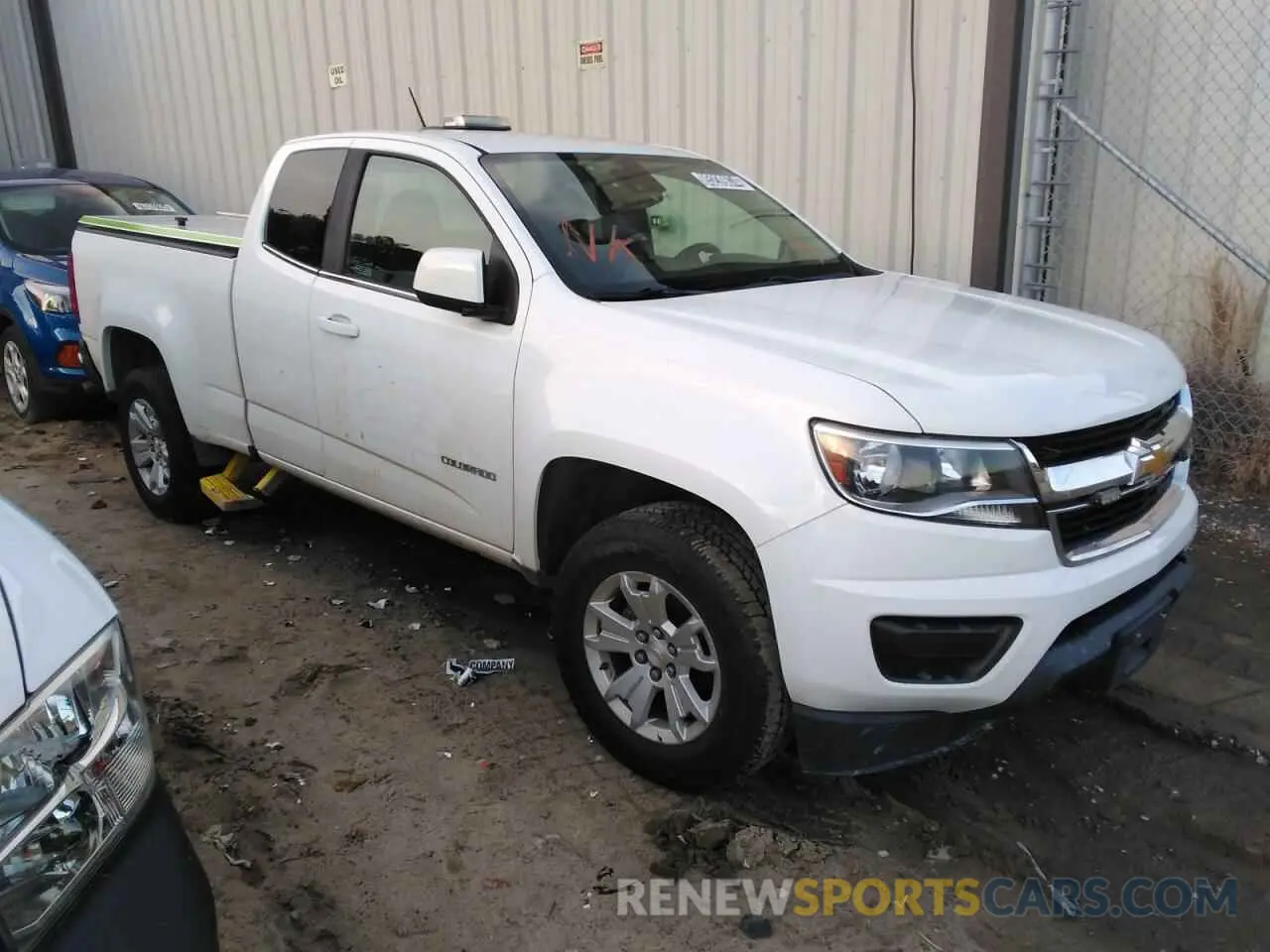 4 Фотография поврежденного автомобиля 1GCHSCEA0L1182300 CHEVROLET COLORADO 2020