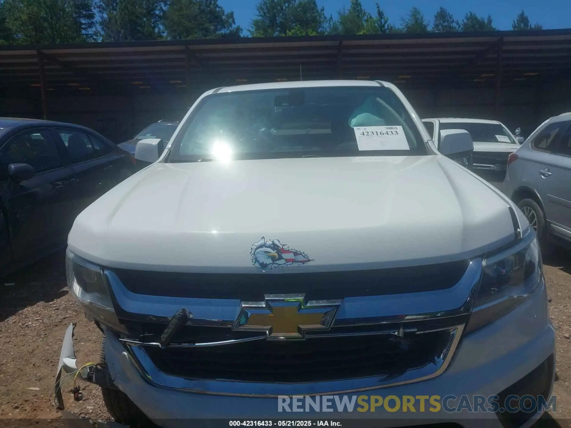 6 Фотография поврежденного автомобиля 1GCHSCEA6L1164528 CHEVROLET COLORADO 2020