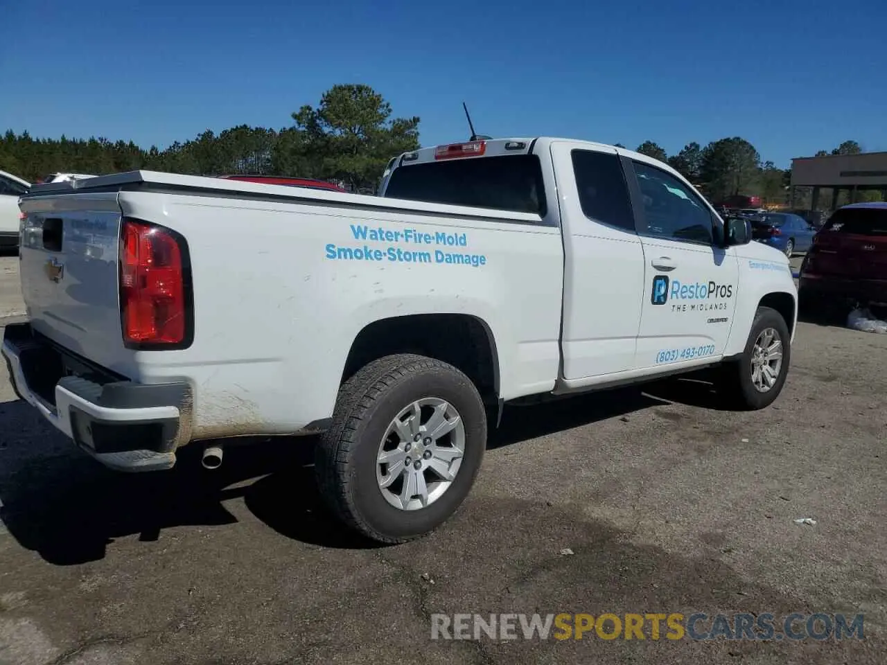 3 Фотография поврежденного автомобиля 1GCHSCEAXL1167285 CHEVROLET COLORADO 2020