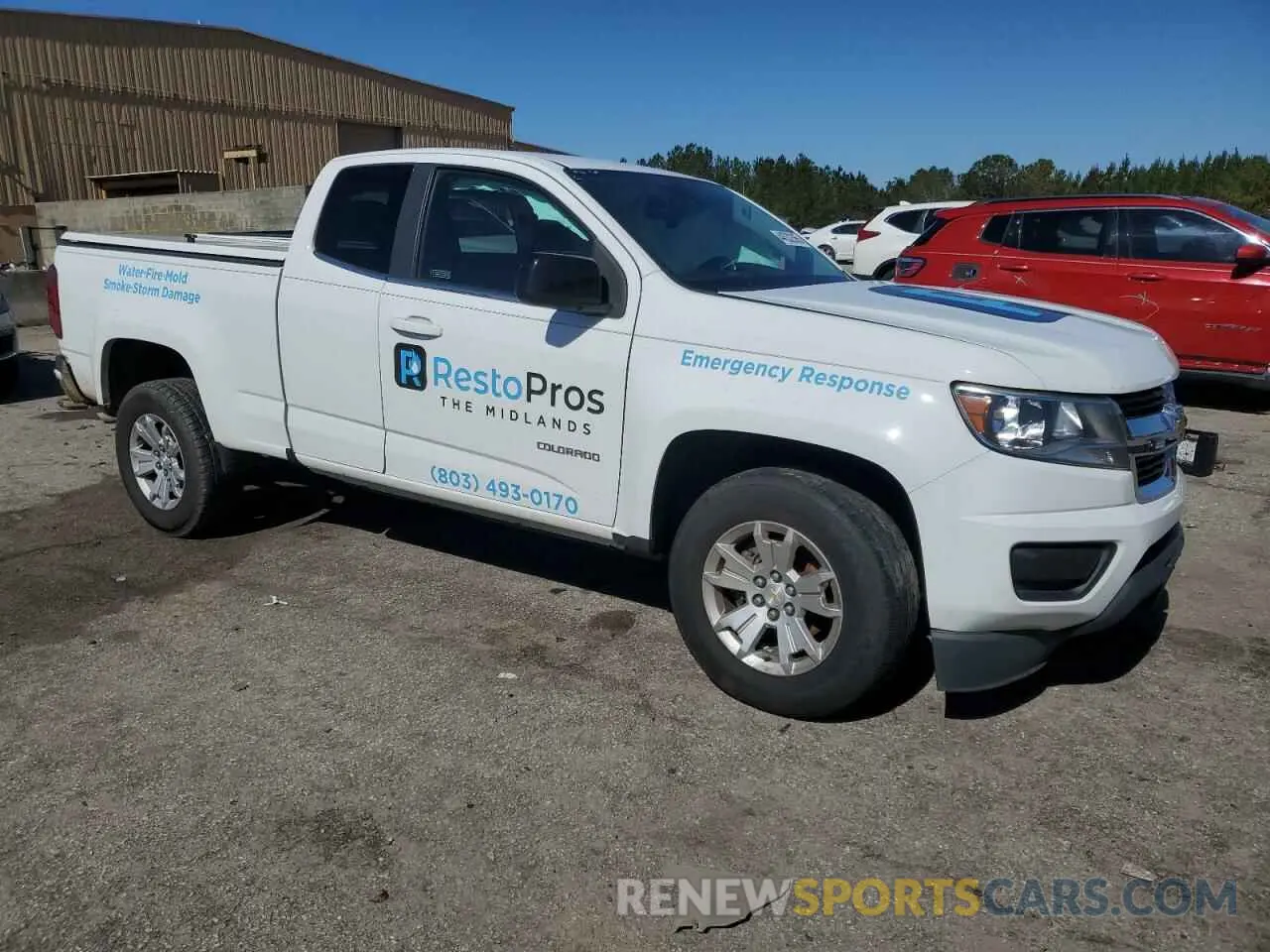 4 Фотография поврежденного автомобиля 1GCHSCEAXL1167285 CHEVROLET COLORADO 2020