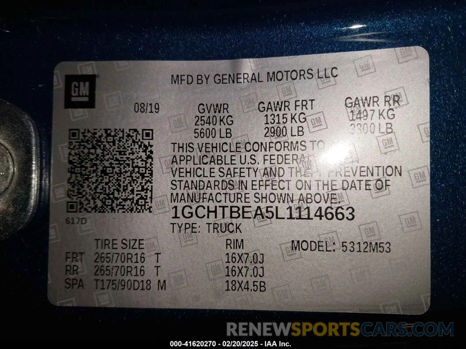 9 Photograph of a damaged car 1GCHTBEA5L1114663 CHEVROLET COLORADO 2020