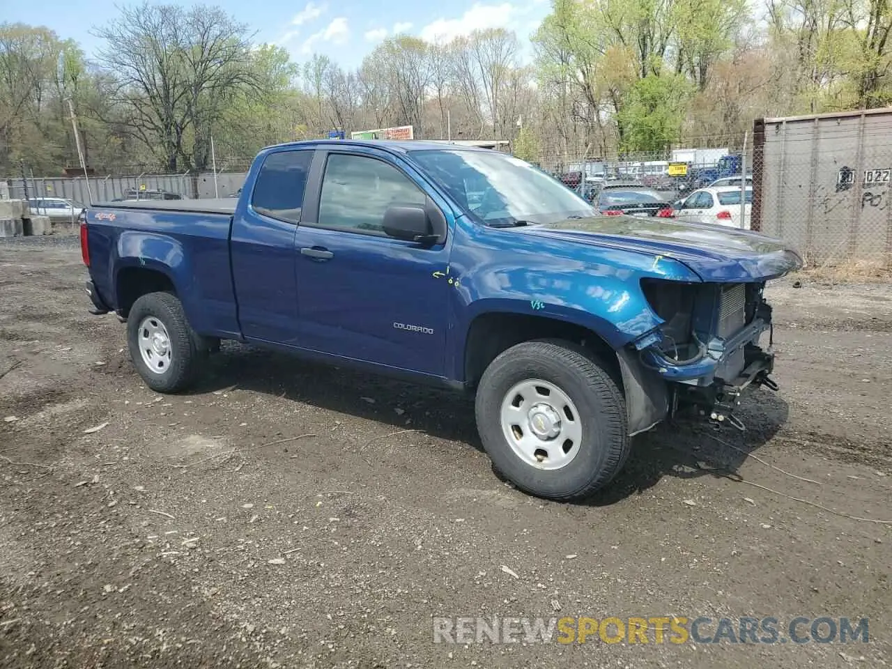4 Фотография поврежденного автомобиля 1GCHTBEN4L1104709 CHEVROLET COLORADO 2020