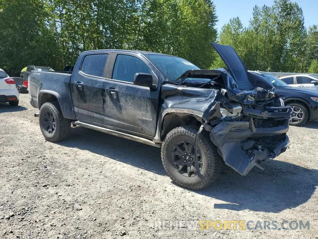 4 Фотография поврежденного автомобиля 1GCPTEE15L1116748 CHEVROLET COLORADO 2020