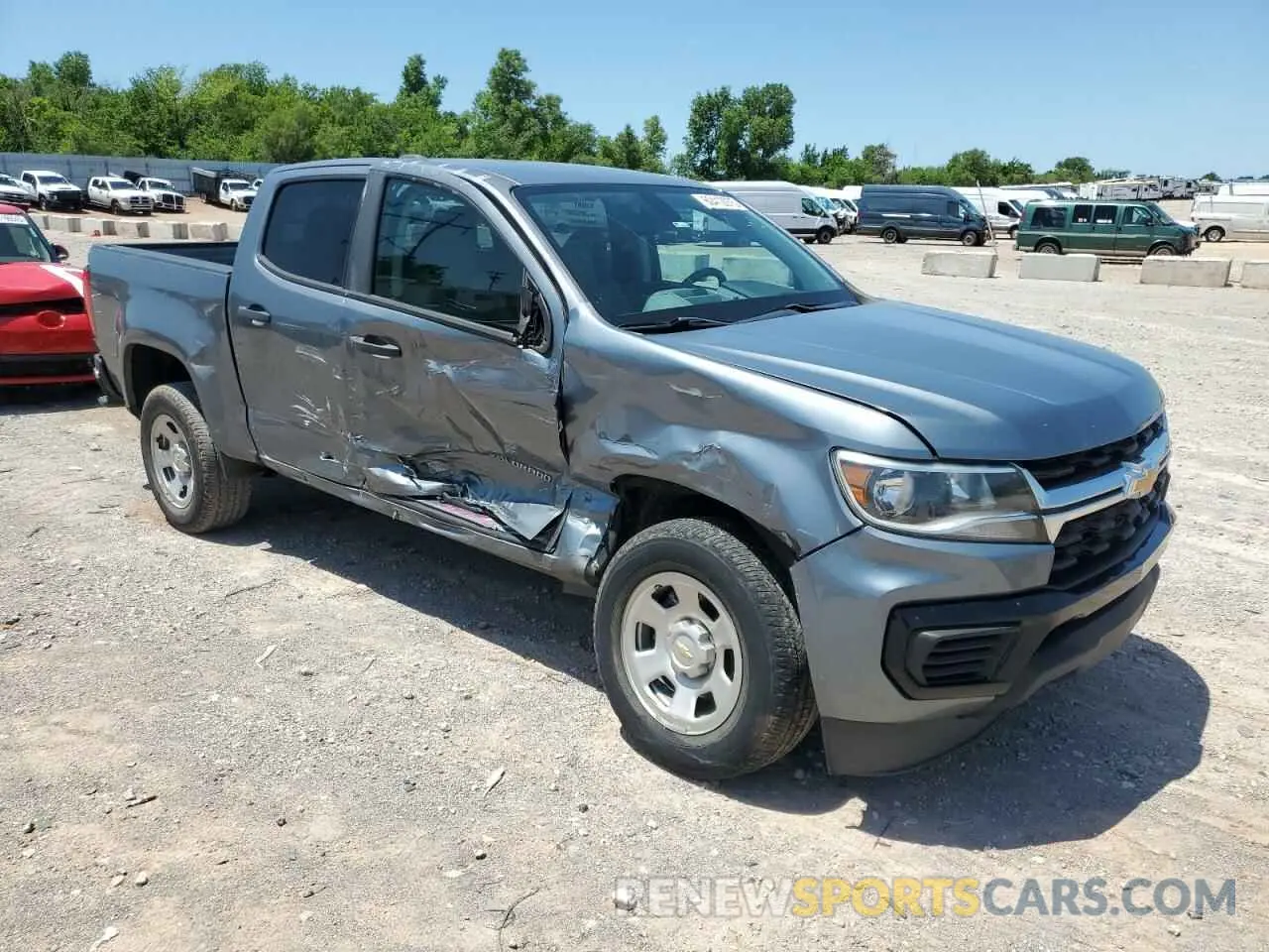 4 Photograph of a damaged car 1GCGSBEA4M1107459 CHEVROLET COLORADO 2021
