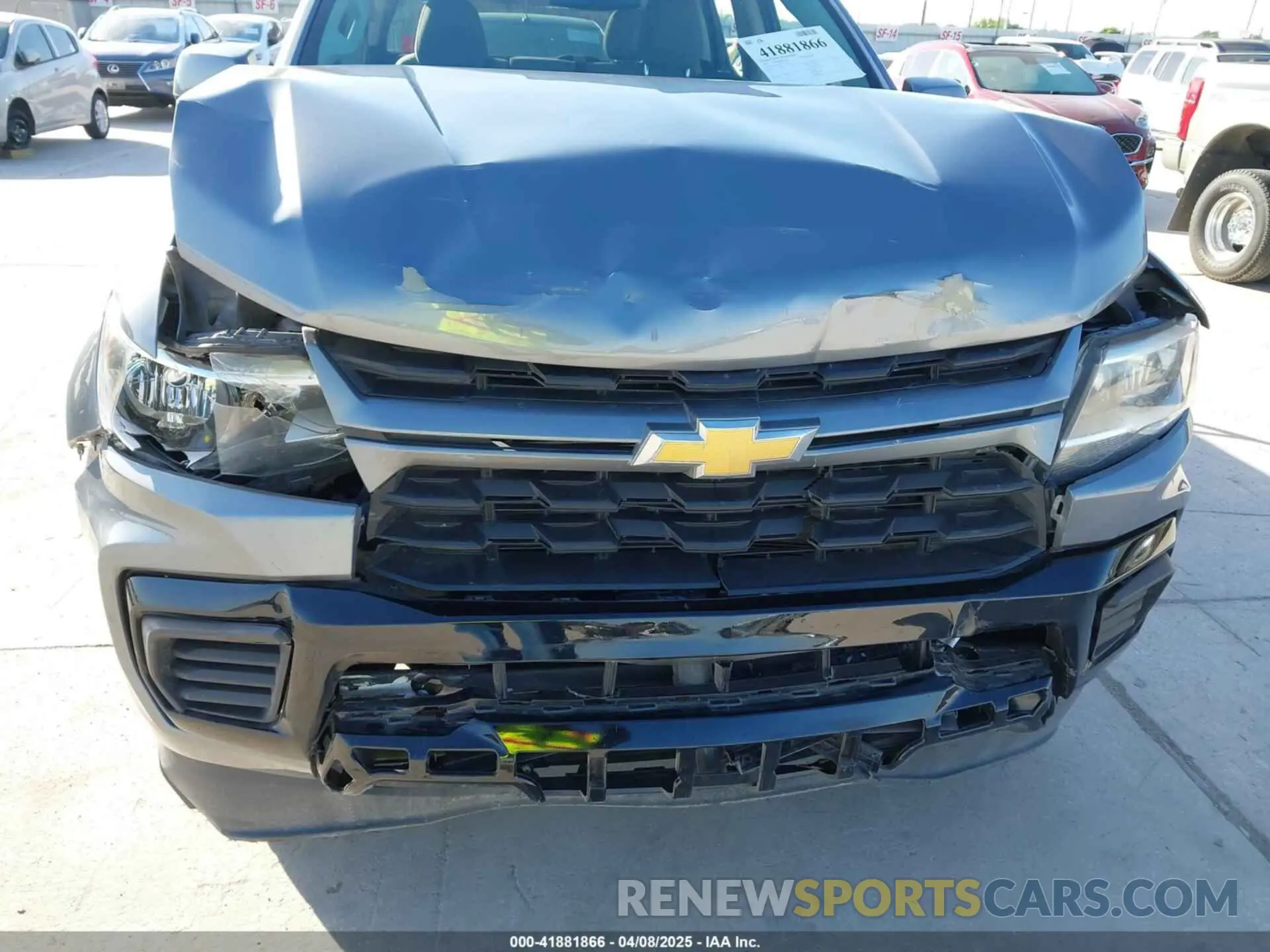 6 Photograph of a damaged car 1GCGSBEA4M1109275 CHEVROLET COLORADO 2021