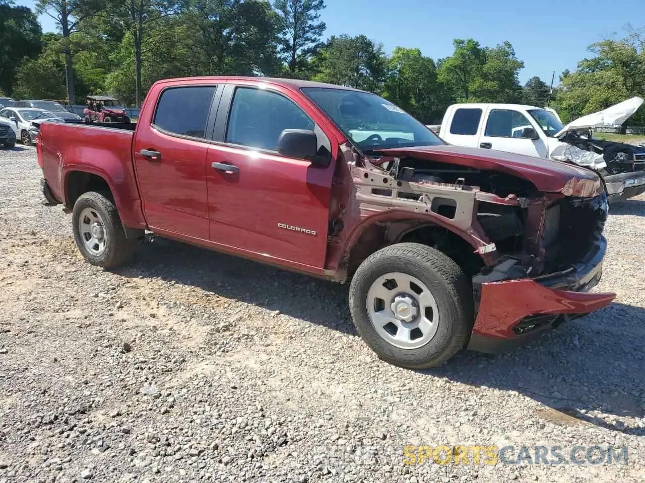 4 Photograph of a damaged car 1GCGSBEA5M1108653 CHEVROLET COLORADO 2021