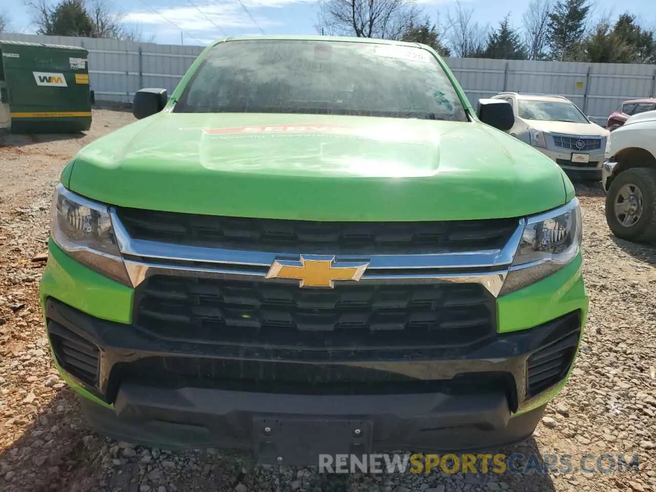 5 Photograph of a damaged car 1GCGSBEA9M1287604 CHEVROLET COLORADO 2021