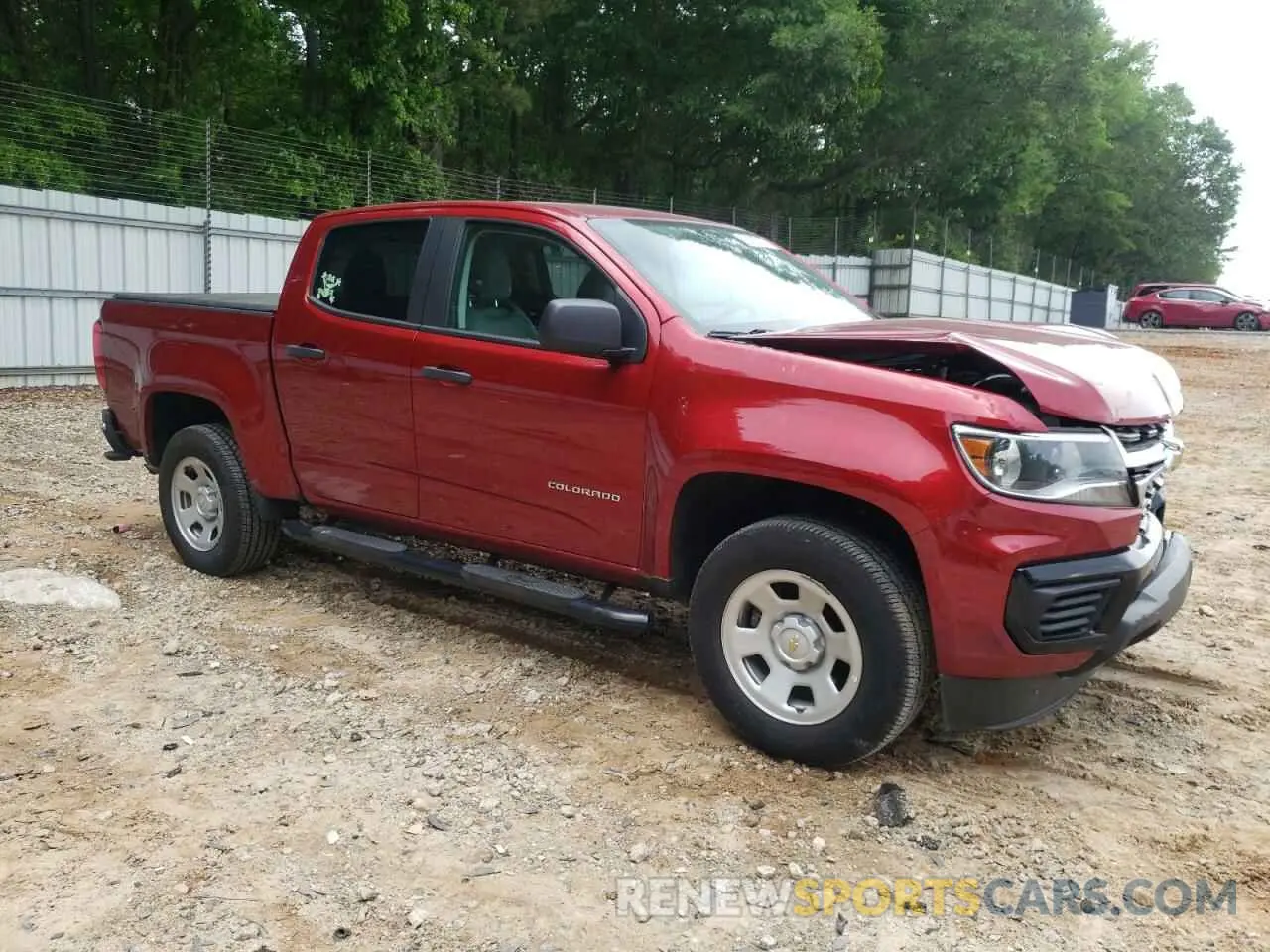 4 Фотография поврежденного автомобиля 1GCGSBEA9M1293385 CHEVROLET COLORADO 2021