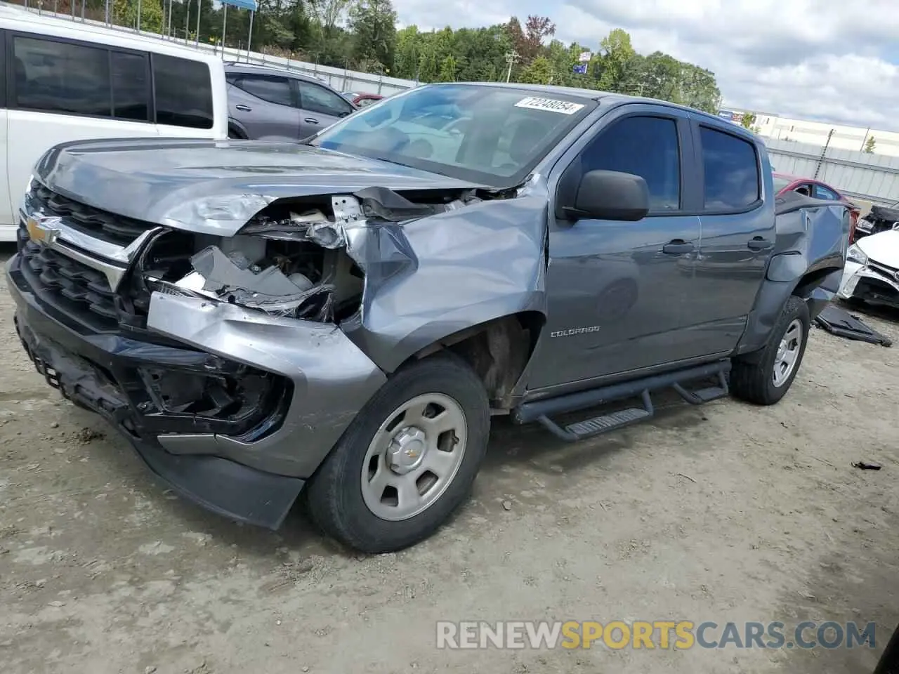 1 Photograph of a damaged car 1GCGSBEN1M1293514 CHEVROLET COLORADO 2021