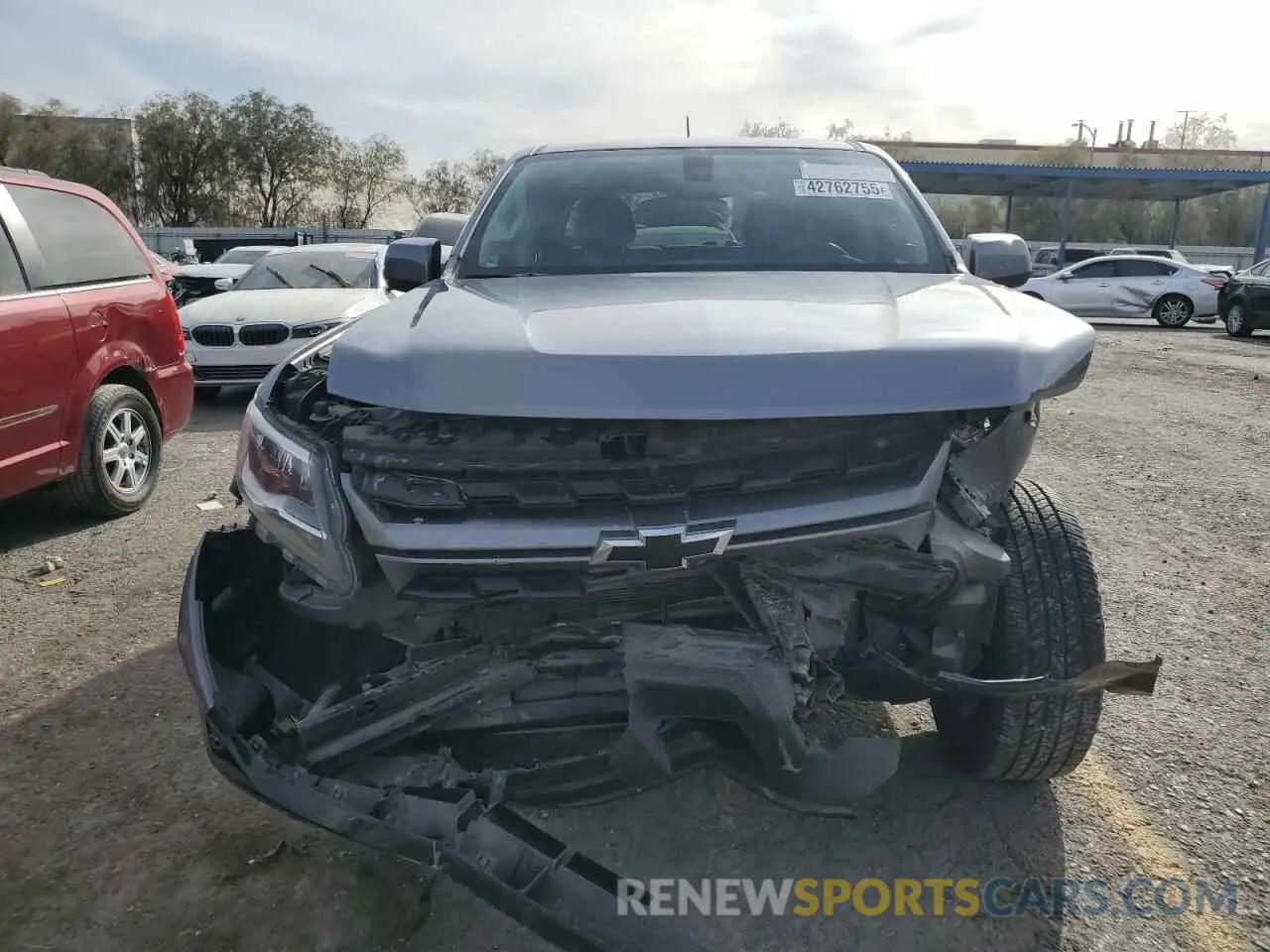 5 Фотография поврежденного автомобиля 1GCGSBEN5M1130655 CHEVROLET COLORADO 2021