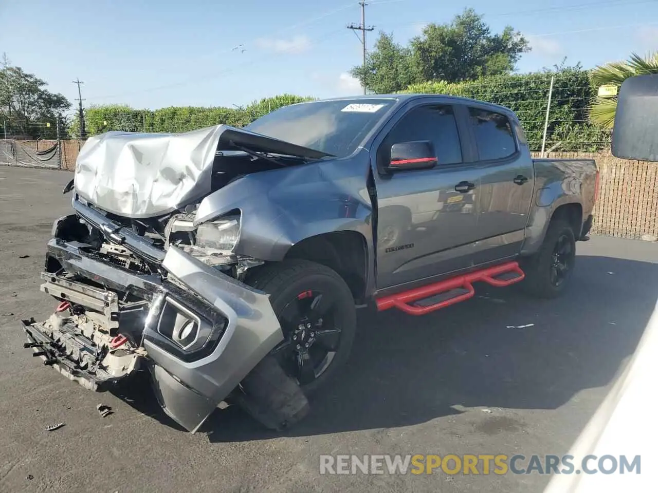 1 Photograph of a damaged car 1GCGSCEA3M1120239 CHEVROLET COLORADO 2021