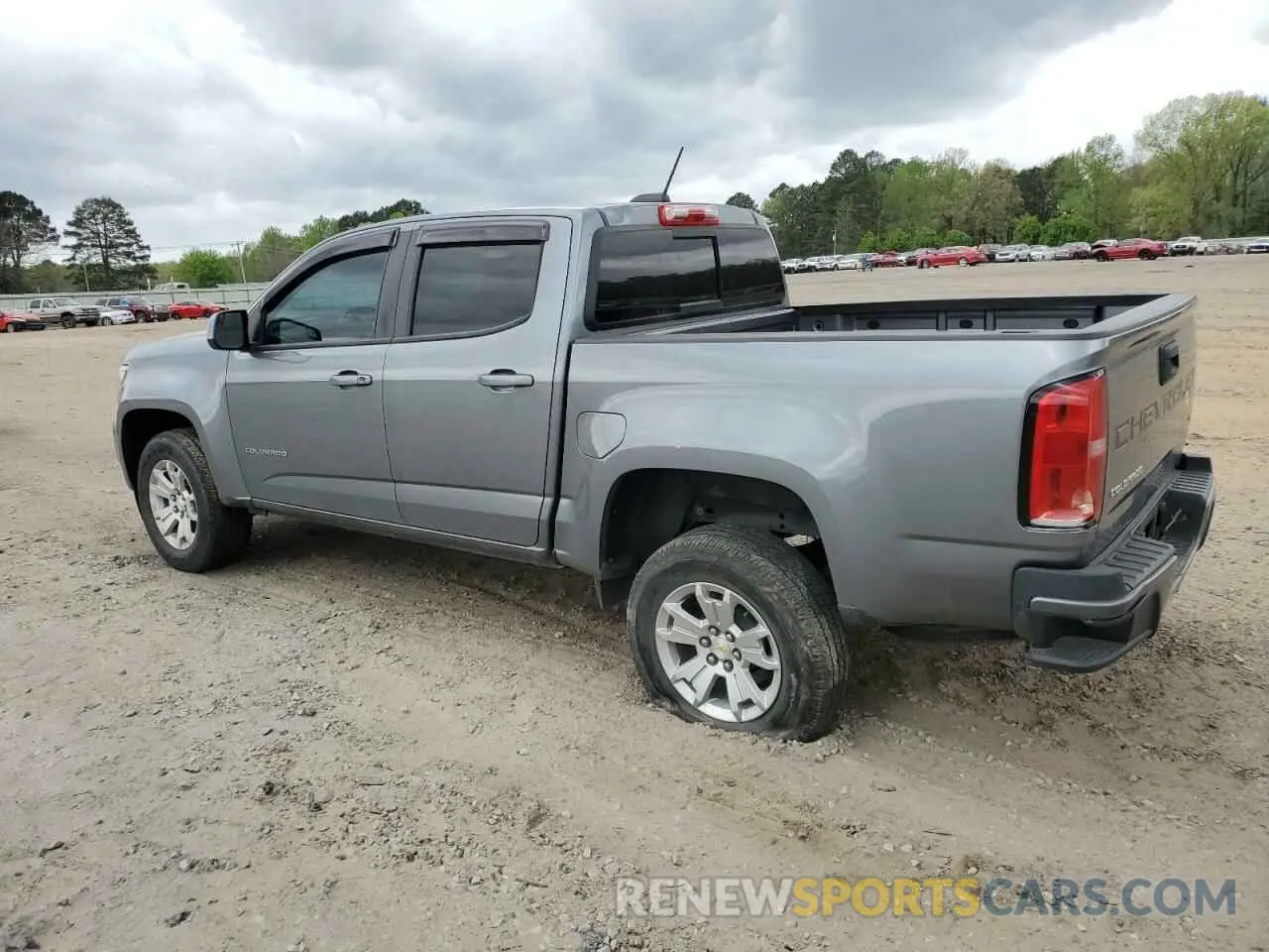 2 Photograph of a damaged car 1GCGSCEN1M1258929 CHEVROLET COLORADO 2021