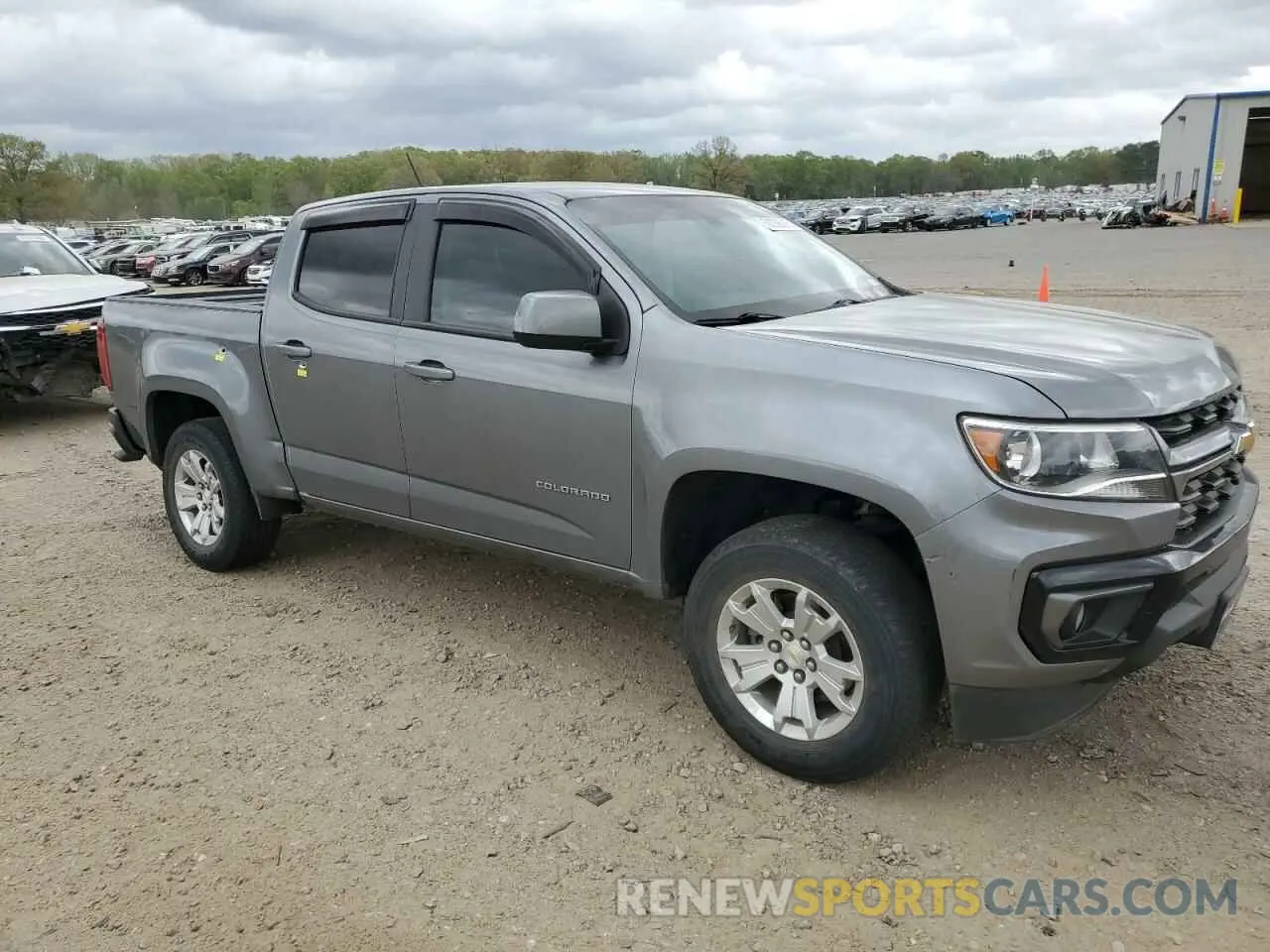 4 Photograph of a damaged car 1GCGSCEN1M1258929 CHEVROLET COLORADO 2021