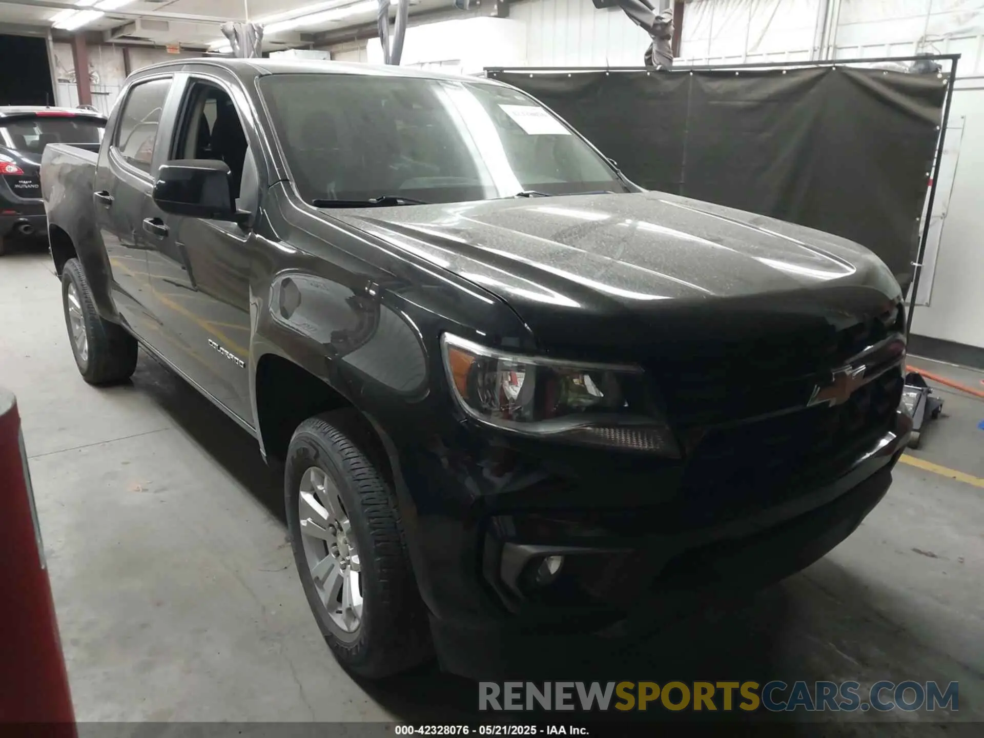1 Photograph of a damaged car 1GCGSCEN2M1195243 CHEVROLET COLORADO 2021