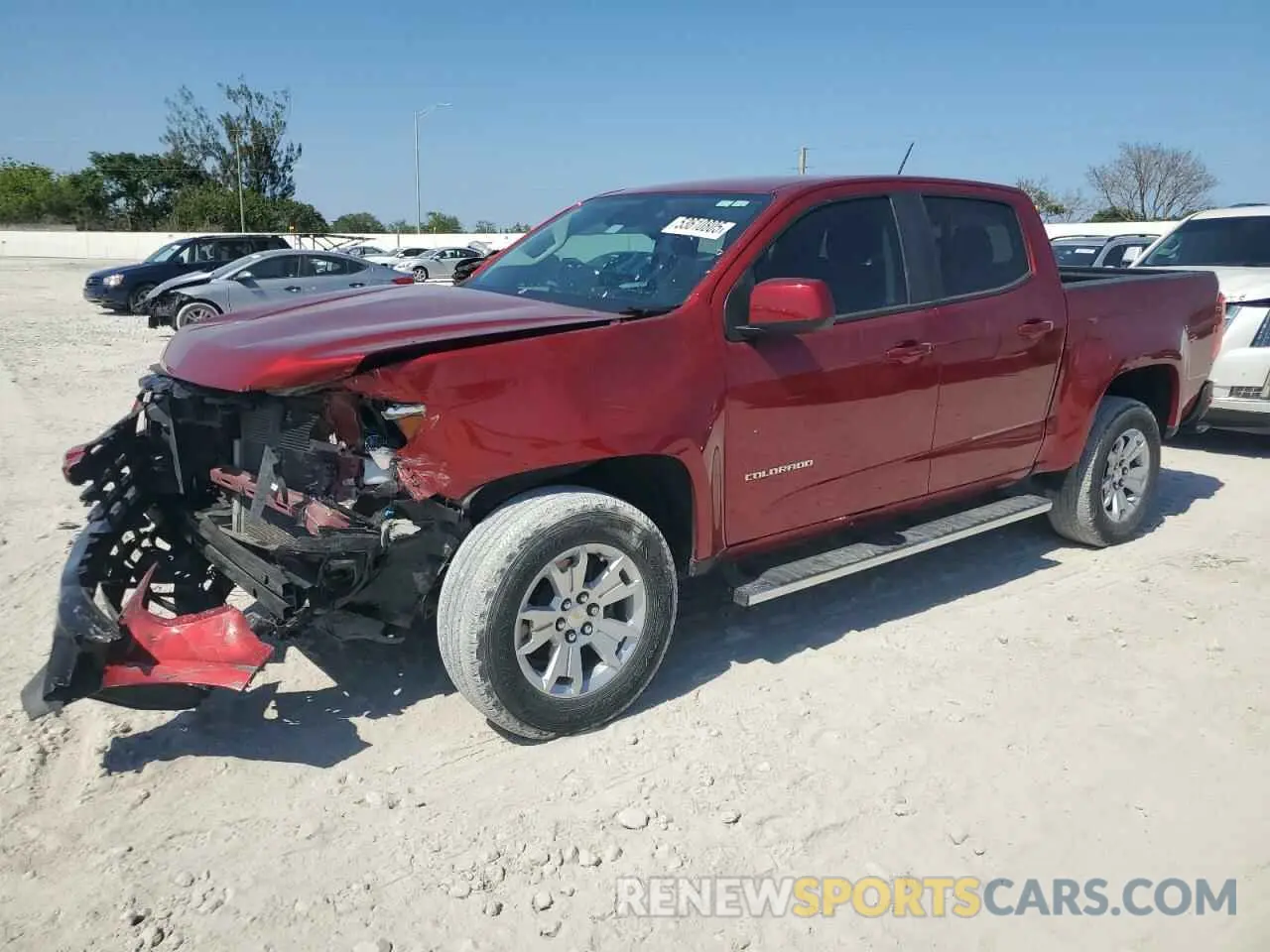 1 Photograph of a damaged car 1GCGSCEN3M1147668 CHEVROLET COLORADO 2021