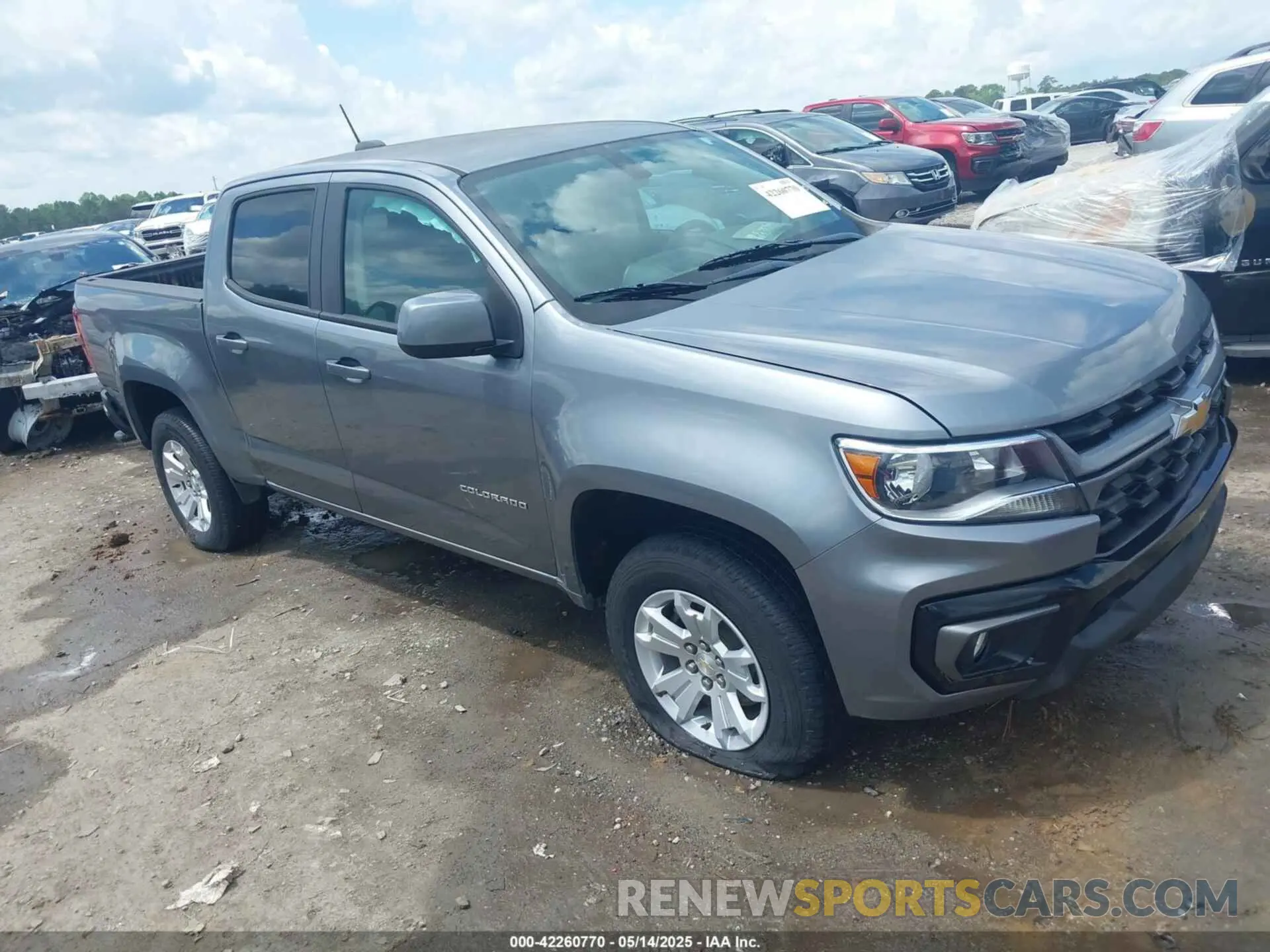 1 Photograph of a damaged car 1GCGSCEN3M1284612 CHEVROLET COLORADO 2021