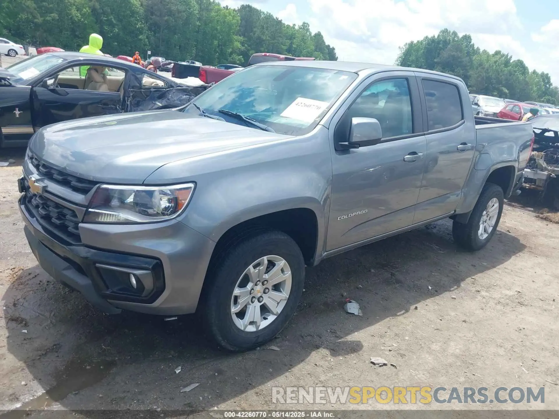 2 Photograph of a damaged car 1GCGSCEN3M1284612 CHEVROLET COLORADO 2021