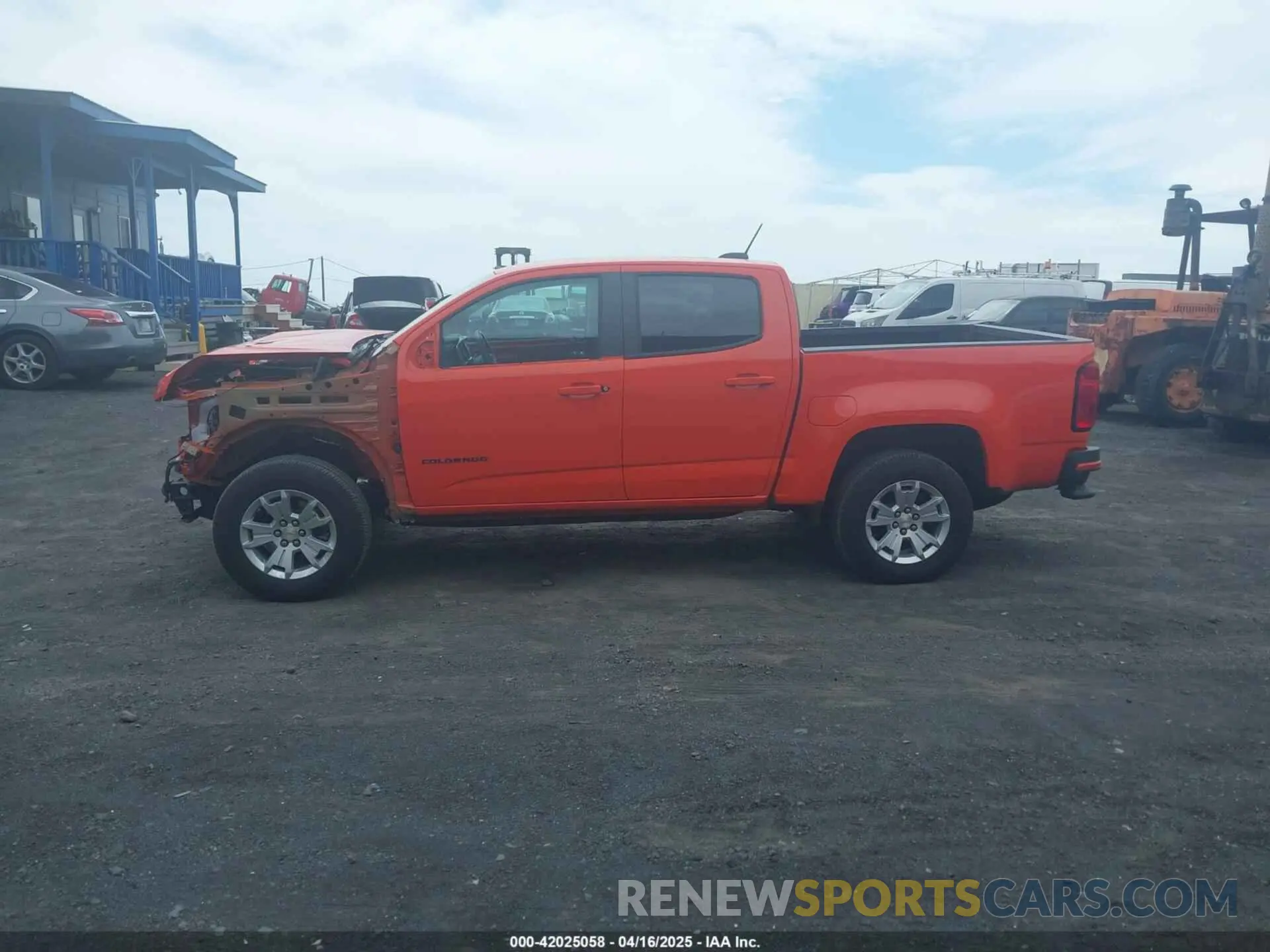 15 Photograph of a damaged car 1GCGSCENXM1297969 CHEVROLET COLORADO 2021