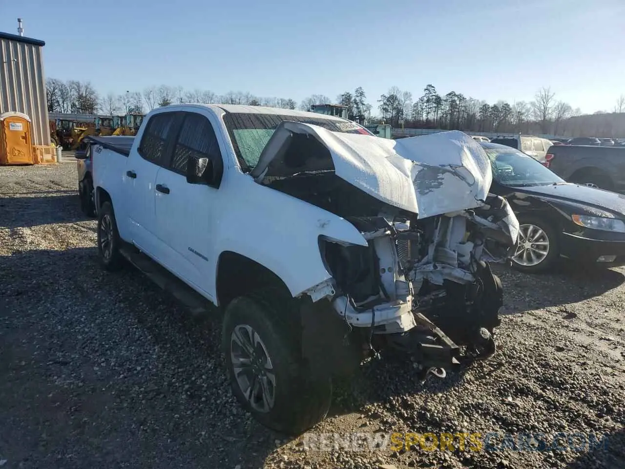 4 Фотография поврежденного автомобиля 1GCGSDEN8M1298995 CHEVROLET COLORADO 2021