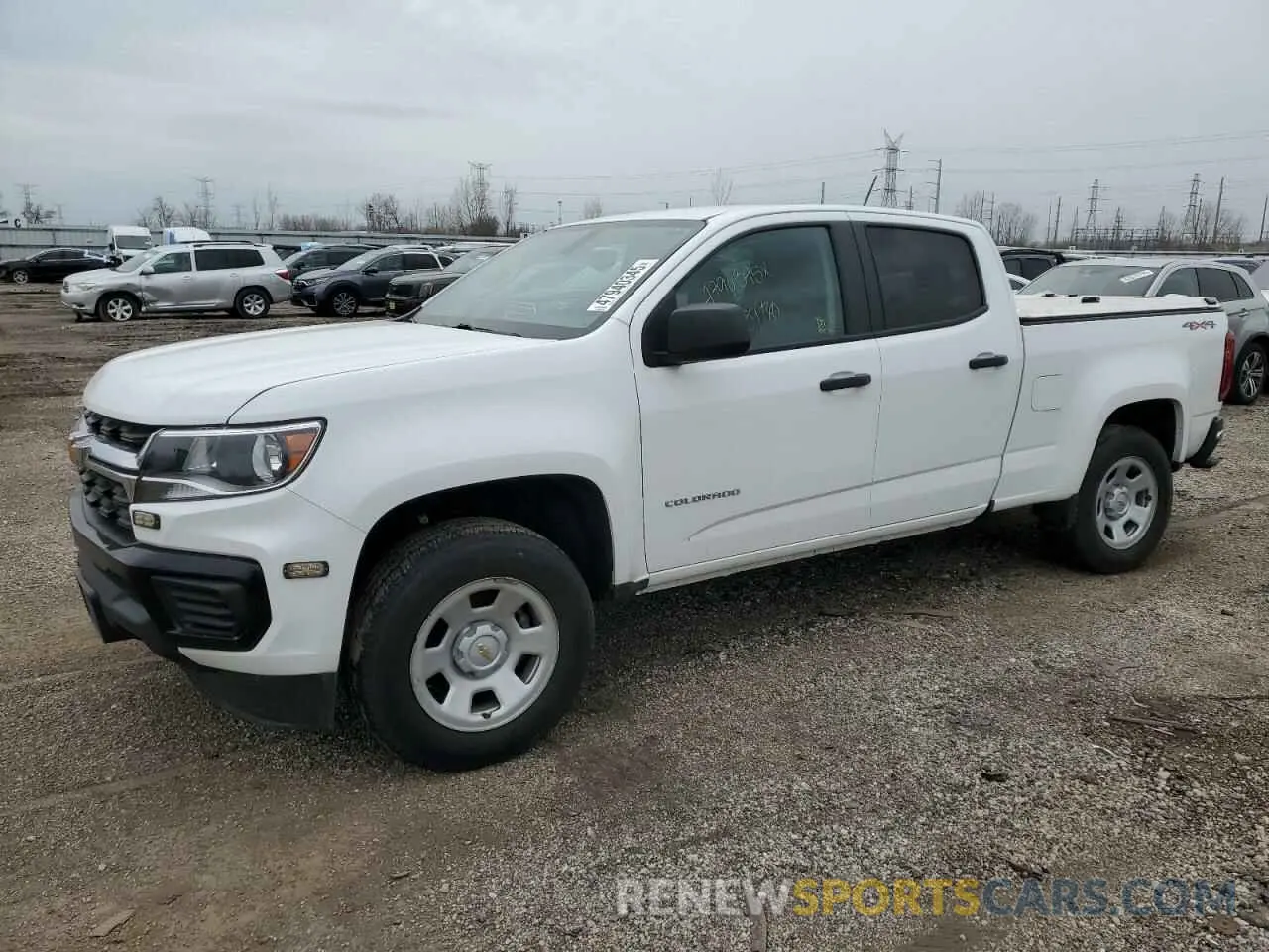 1 Фотография поврежденного автомобиля 1GCGTBEN1M1285314 CHEVROLET COLORADO 2021
