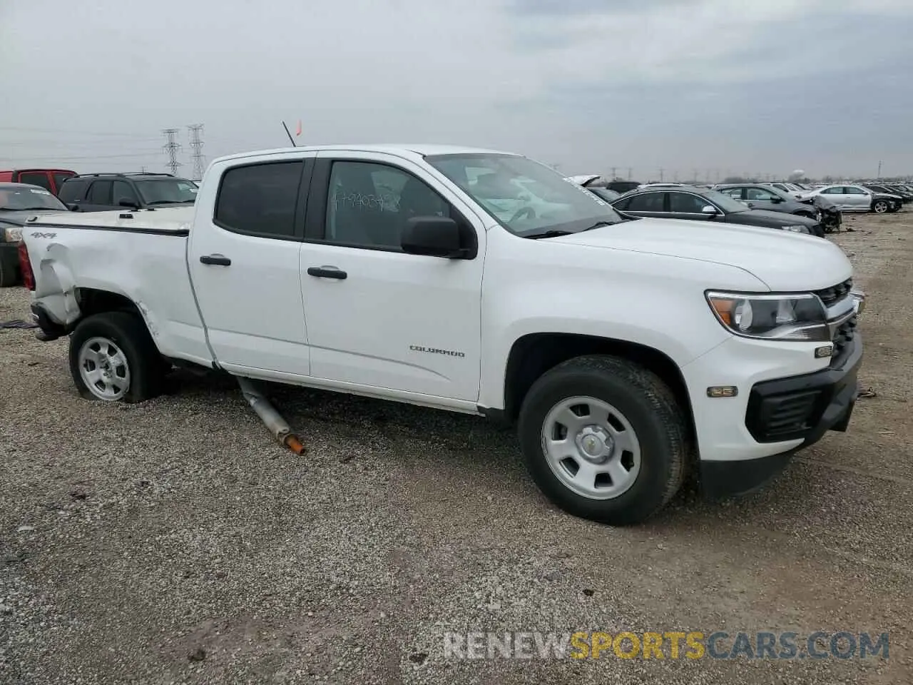 4 Фотография поврежденного автомобиля 1GCGTBEN1M1285314 CHEVROLET COLORADO 2021