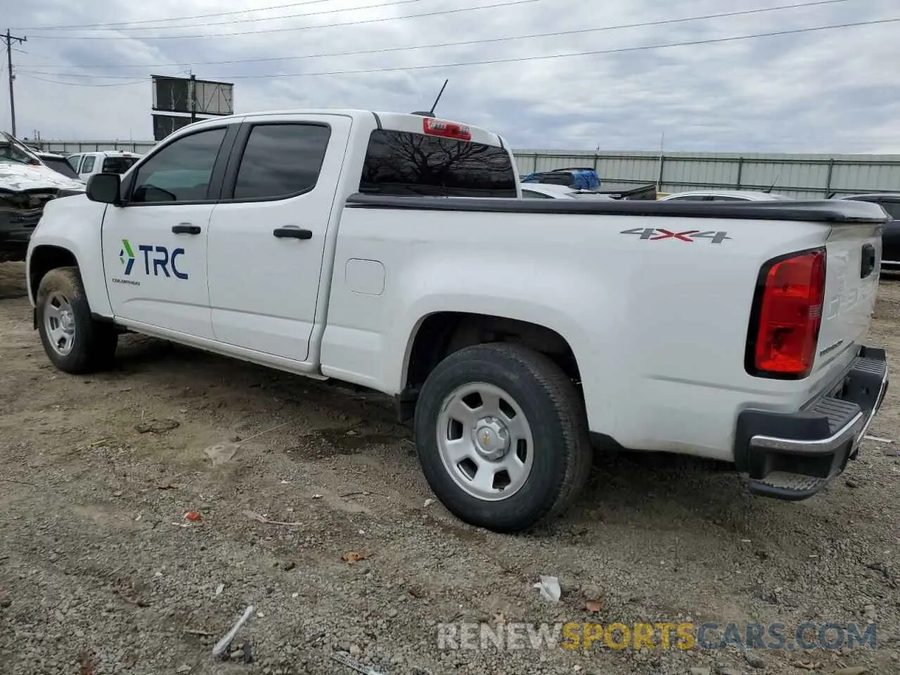 2 Photograph of a damaged car 1GCGTBEN5M1234902 CHEVROLET COLORADO 2021