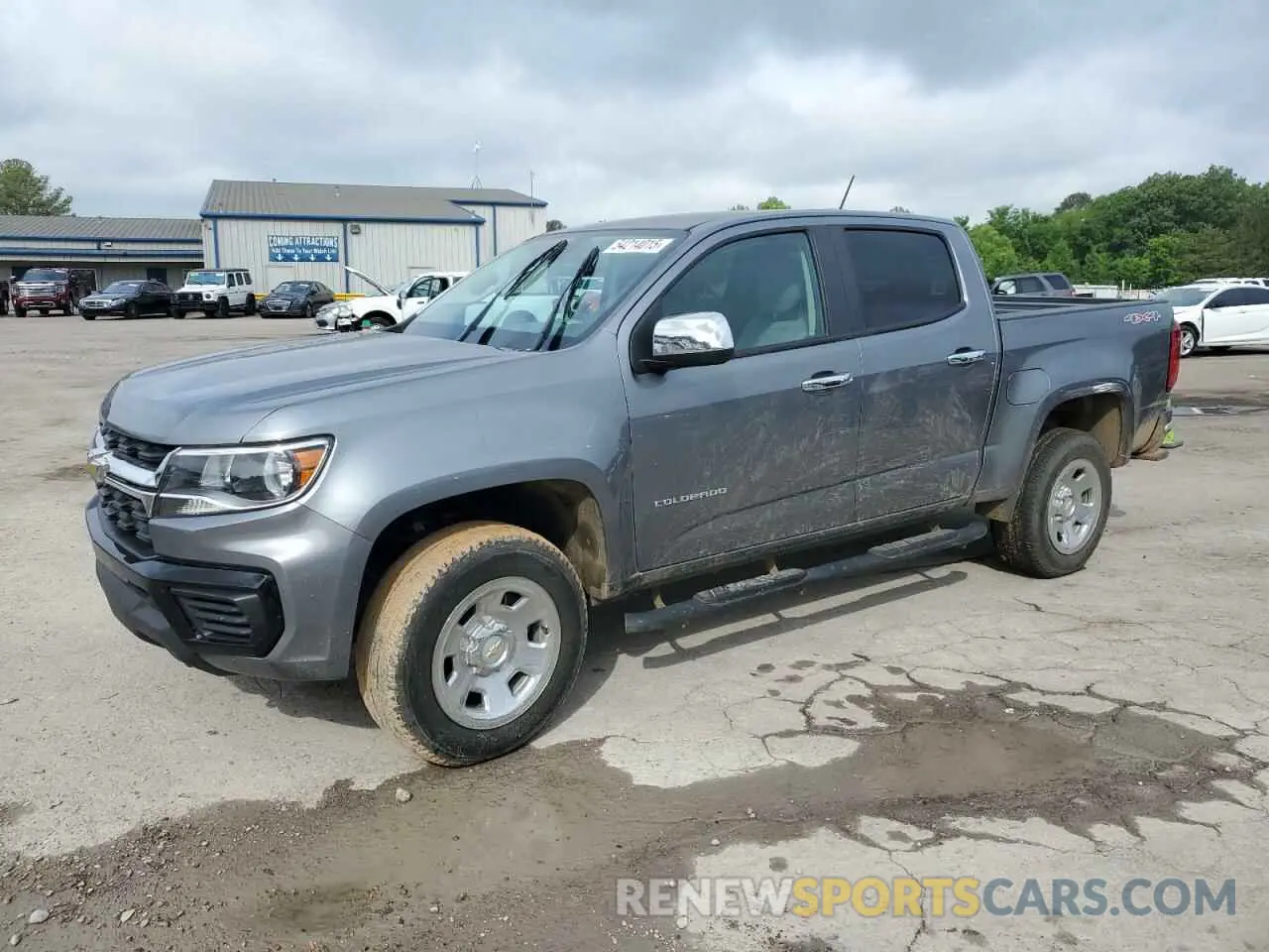 1 Photograph of a damaged car 1GCGTBEN5M1286000 CHEVROLET COLORADO 2021