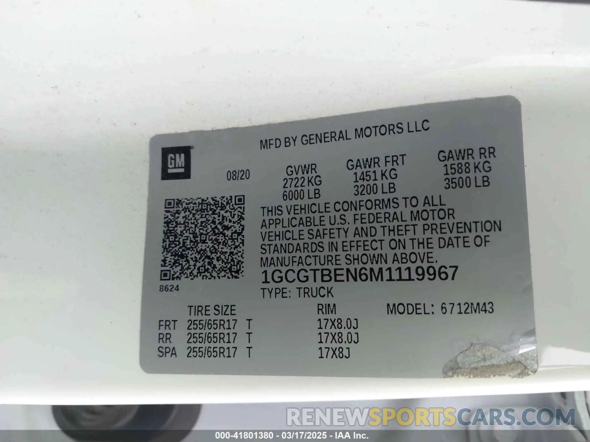 9 Photograph of a damaged car 1GCGTBEN6M1119967 CHEVROLET COLORADO 2021