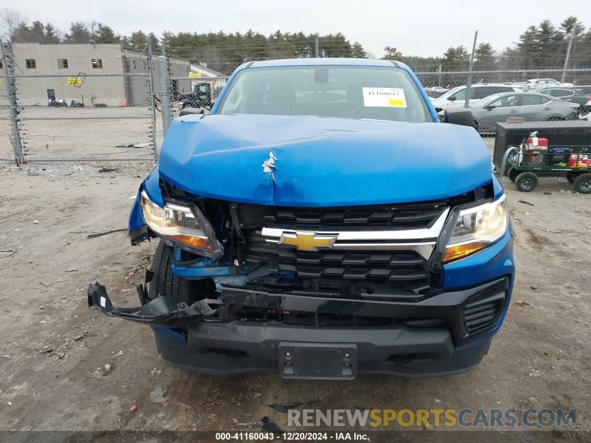 11 Photograph of a damaged car 1GCGTBEN7M1287584 CHEVROLET COLORADO 2021