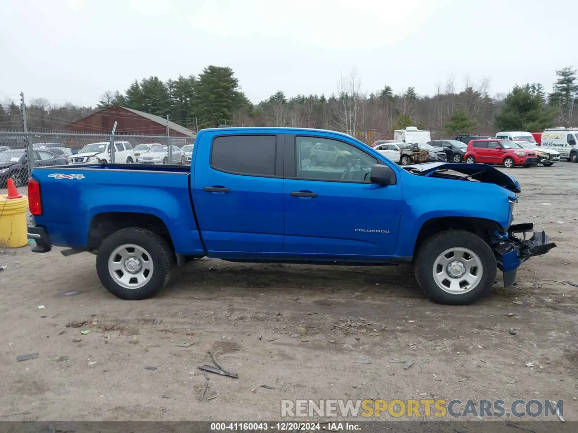 12 Photograph of a damaged car 1GCGTBEN7M1287584 CHEVROLET COLORADO 2021