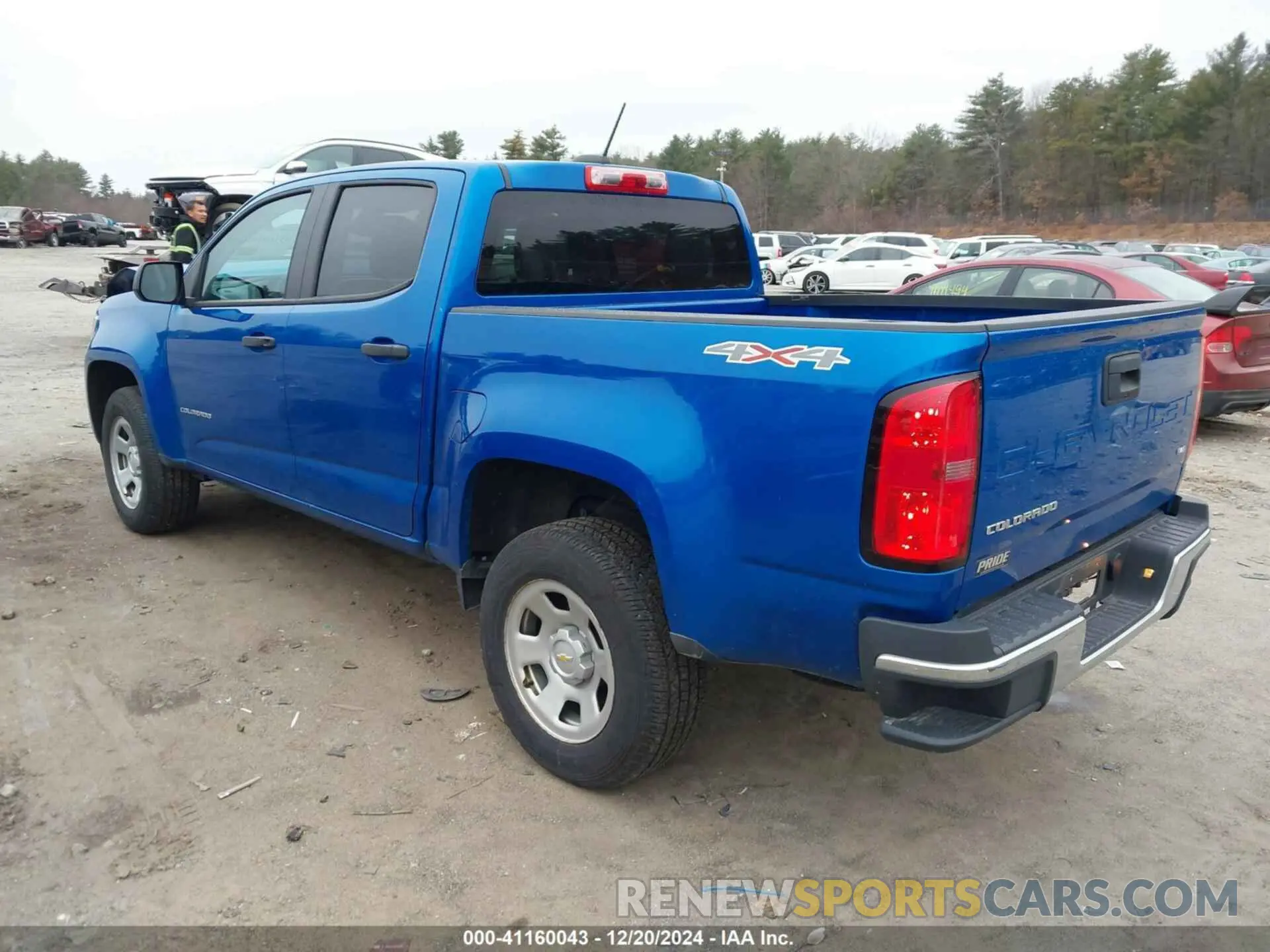 3 Photograph of a damaged car 1GCGTBEN7M1287584 CHEVROLET COLORADO 2021