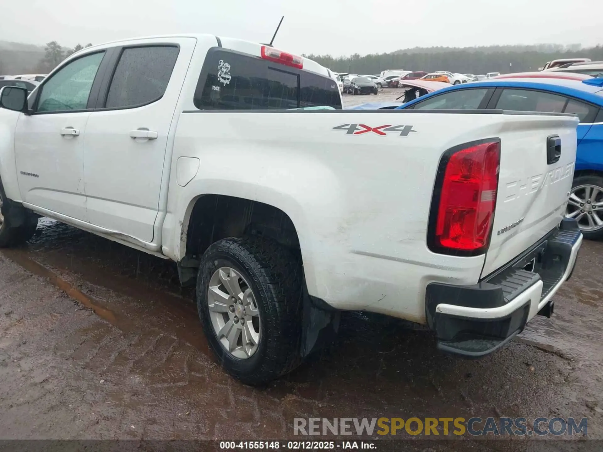 3 Фотография поврежденного автомобиля 1GCGTCEN1M1244106 CHEVROLET COLORADO 2021