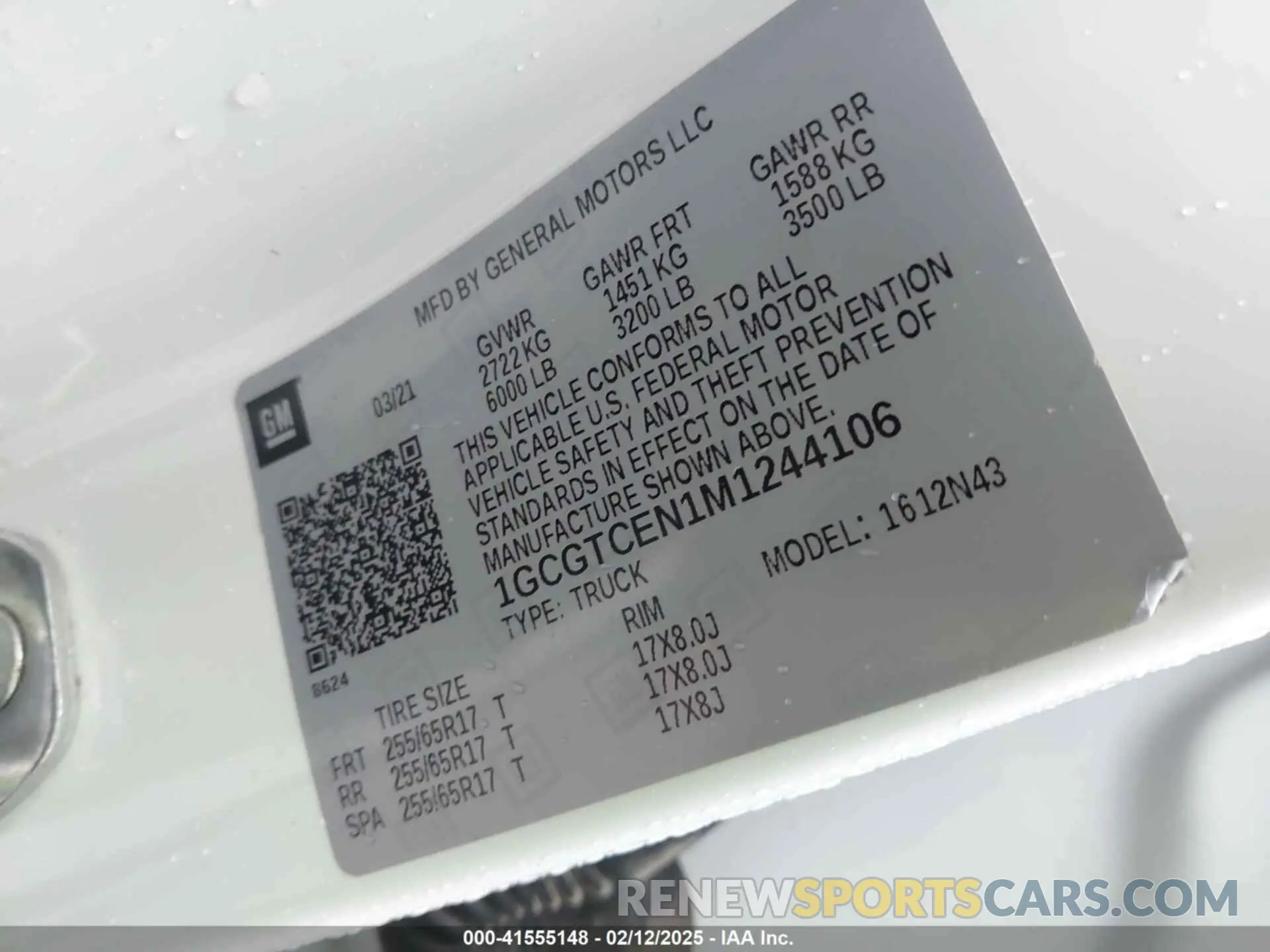 9 Фотография поврежденного автомобиля 1GCGTCEN1M1244106 CHEVROLET COLORADO 2021