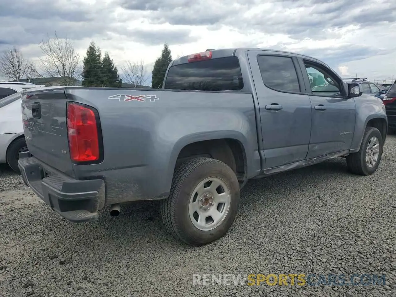 3 Photograph of a damaged car 1GCGTCEN2M1209428 CHEVROLET COLORADO 2021