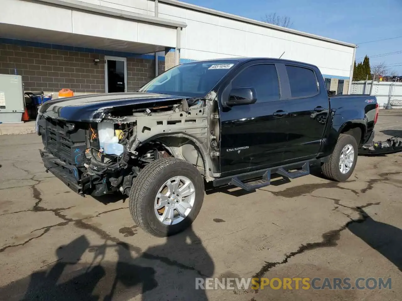 1 Photograph of a damaged car 1GCGTCEN3M1112612 CHEVROLET COLORADO 2021