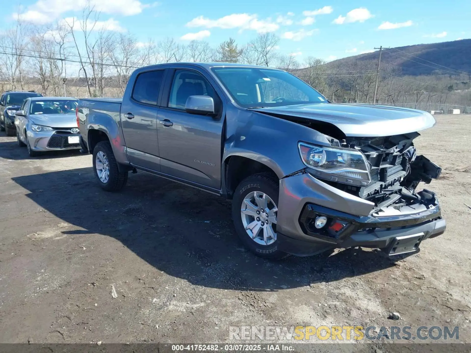 1 Фотография поврежденного автомобиля 1GCGTCEN5M1294085 CHEVROLET COLORADO 2021