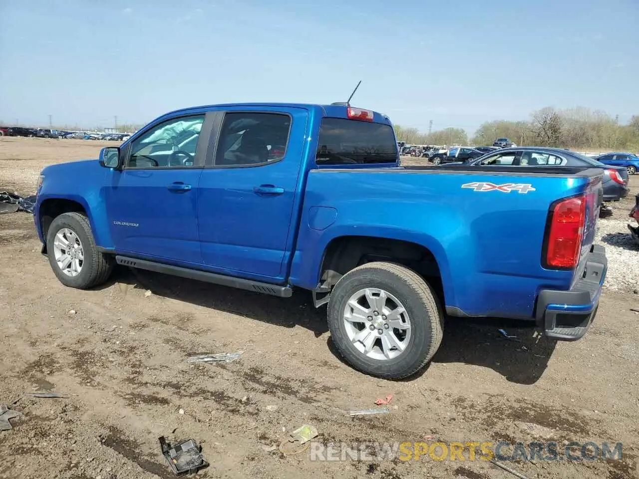 2 Фотография поврежденного автомобиля 1GCGTCEN7M1134452 CHEVROLET COLORADO 2021