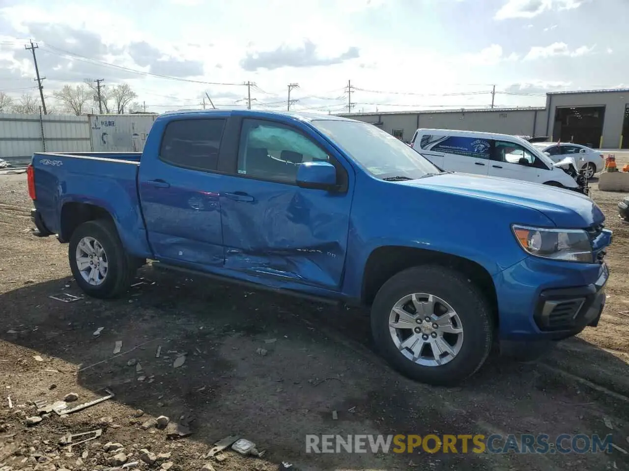 4 Фотография поврежденного автомобиля 1GCGTCEN7M1134452 CHEVROLET COLORADO 2021