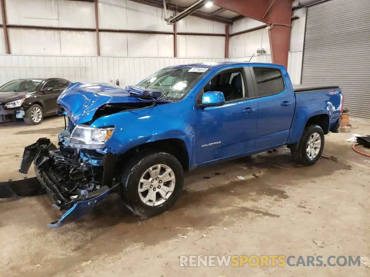 1 Photograph of a damaged car 1GCGTCEN7M1175387 CHEVROLET COLORADO 2021